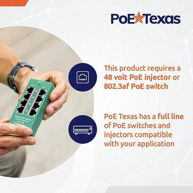 Alt view image 6 of 7 - PoE Texas PoE Power Adapter for USB-A and Micro-USB Compatible Devices Including Apple Cables for POS, Digital Signage, & More - 802.3af POE to 5 Volt Splitter - Extends Power Delivery Up to 328 Feet
