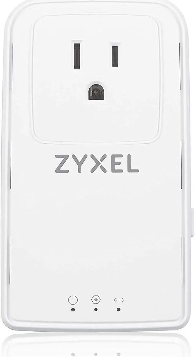 Alt view image 4 of 6 - Zyxel G.hn 2400 Powerline Ethernet Adapter Kit | Pass-Thru Power | Plug & Play | MIMO | Next-Gen G.hn | Gigabit Ethernet | for Smart TVs, On-Line Games, 8K Streaming | Brown Box [PLA6456BBKIT]