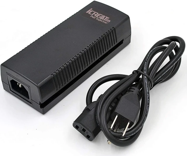 Alt view image 7 of 7 - 60W Gigabit PoE+ Injector, 10/100/1000Mbps, PoE++ Injector Ethernet Adapter, Shidlded RJ-45, IEEE 802.3af/at/bt Compliant, Up to 328 Ft, Replace of TL-PoE170S, TPE-117GI, M921-E-60W