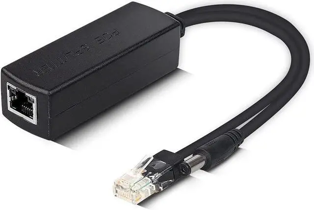 Main image of ipolex Gigabit PoE Power Over ethernet Splitter Adapter 48V to 12V, DC Jack 5.5x2.1mm, IEEE 802.3af/at Compliant 10/100/1000Mbps PoE Splitter with 12V Output for Surveillance Camera CCTV & VoIP Phone