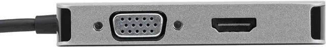 Alt view image 6 of 7 - Targus USB-C Single Video Adapter with 4K HDMI/DVI/VGA, Gray (ACA961USZ)