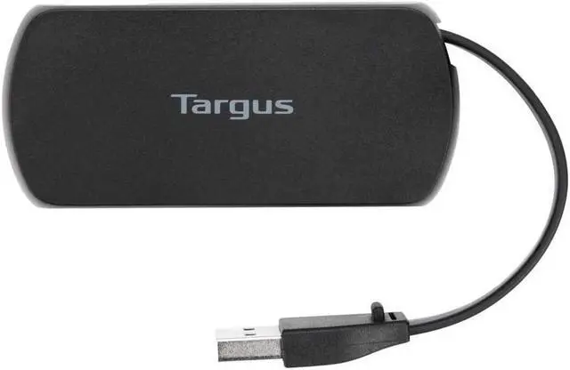 Alt view image 2 of 7 - Targus 4-Port Hub, Black/Gray (ACH114US)