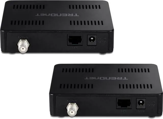 Alt view image 7 of 7 - TRENDnet Ethernet Over Coax MoCa 2.5 Adapter (2-Pack), TMO-312C2K, Backward Compatible with MoCA 2.0/1.1/1.0, RJ-45 Gigabit LAN Port, Supports Net Throughput up to 1Gbps, Support up to 16 Nodes, Black