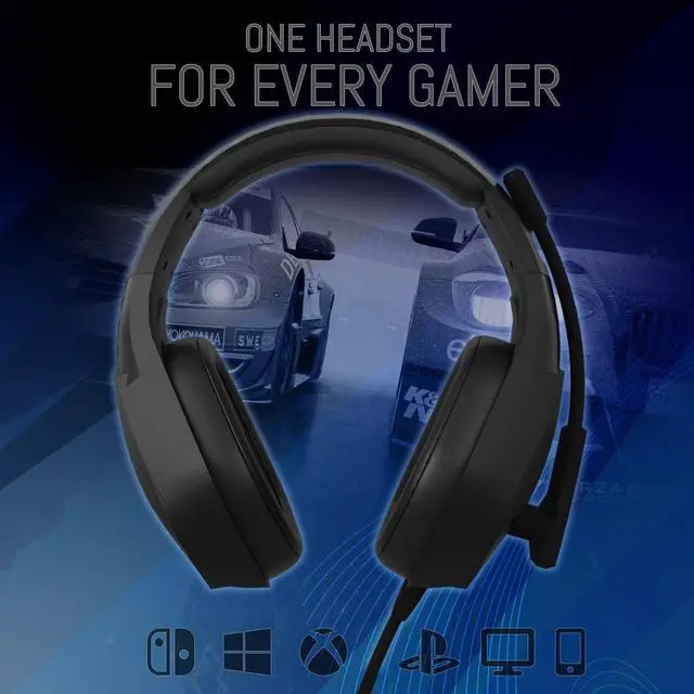 Alt view image 3 of 7 - Orzly Gaming Headset for PC and Gaming Consoles PS5, PS4, Xbox Series X | S, Xbox ONE, Nintendo Switch & Google Stadia Stereo Sound with Noise Cancelling mic - Hornet RXH-20 Abyss Edition
