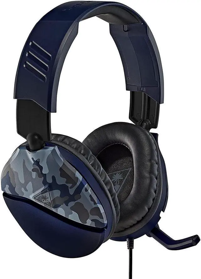 Main image of Turtle Beach Recon 70 Multiplatform Gaming Headset for Xbox Series X|S, PS5, Nintendo Switch, PC, Mobile w/ 3.5mm Wired Connection - Flip-to-Mute Mic, 40mm Speakers, Lightweight Design  Blue Camo