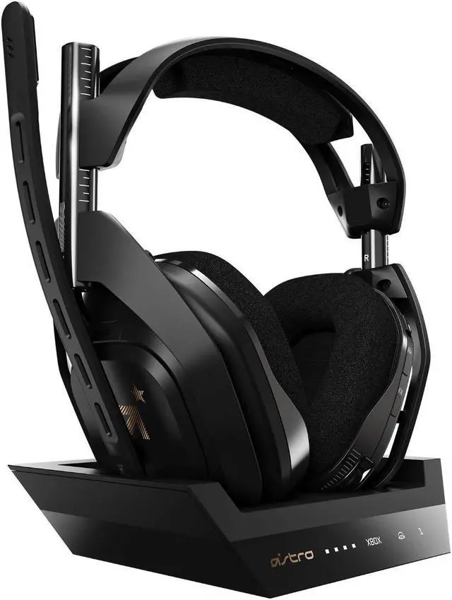 ASTRO Gaming A50 Wireless Headset + Base Station Gen 4 - Compatible with Xbox Series X|S, Xbox One, PC, Mac - Black/Gold