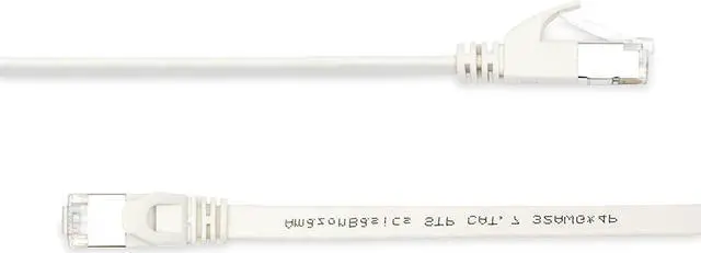 Alt view image 2 of 5 - Basics RJ45 Cat 7 Ethernet Patch Cable, Flat, 600MHz, Snagless, Includes 25 Nails for Printer, 100 Foot, White