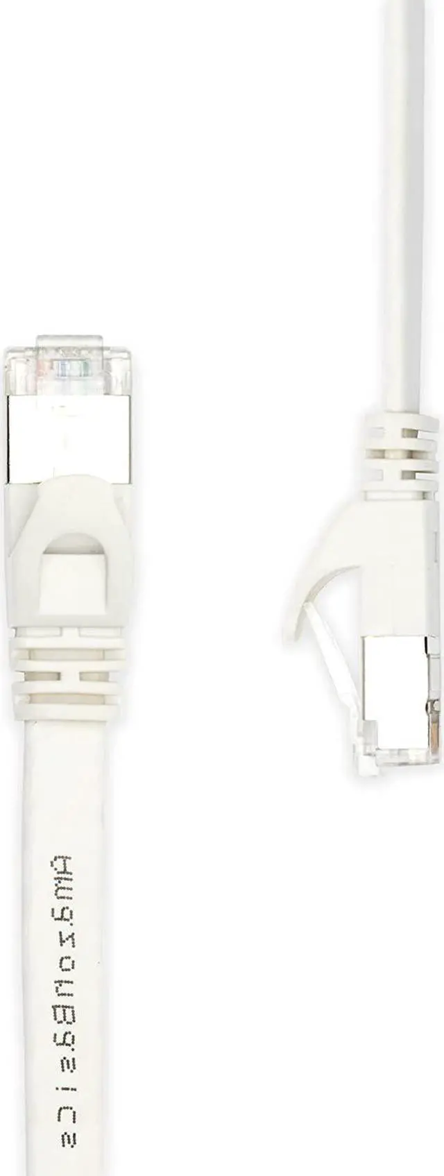 Alt view image 3 of 5 - Basics RJ45 Cat 7 Ethernet Patch Cable, Flat, 600MHz, Snagless, Includes 25 Nails for Printer, 100 Foot, White
