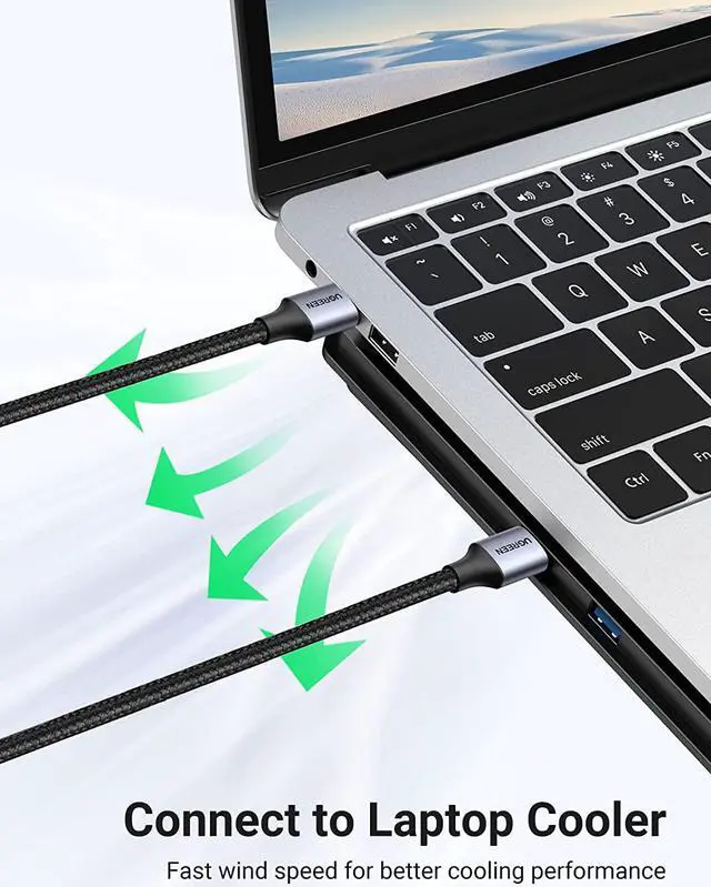 Alt view image 4 of 7 - U USB Cable USB 3.0 A to A Cable Male to Male 5Gbps Data Transfer Cord Nylon Braided Cable for Hard Drive Enclosure, TV Box, Modem, Camera, Printer, Laptop Cooling Fan, 3ft