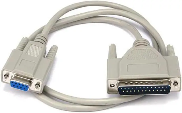 Alt view image 4 of 5 - Monoprice AT Modem DB9F/DB25M Molded Cable - 3 Feet, For PC Mac Serial Device
