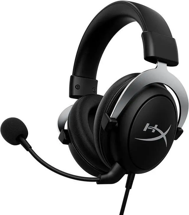 Main image of CloudX Official Xbox Licensed Gaming Headset Compatible with Xbox One and Xbox Series X|S Memory Foam Ear Cushions Detachable Noise-Cancelling Mic in-line Audio Controls Silver