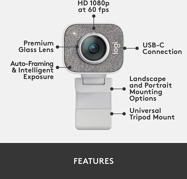 Alt view image 5 of 7 - WEBCAM-StreamCam Plus-OFF-WHITE-USB-N/A-AMR-403-ON LINE