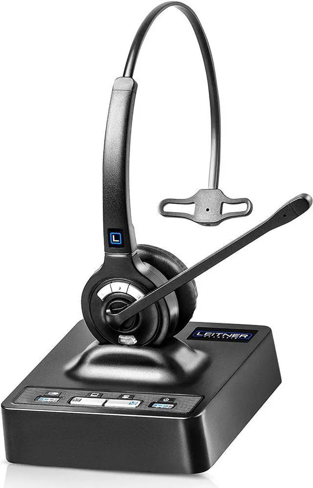 Alt view image 6 of 7 - LH575 2-in-1 Wireless Office Headset with Mic - Computer & Telephone Headset - DECT Headset, NOT Bluetooth - 5 Year Warranty - Phone Headsets for Office Phones - Best Headset for Noisy Office