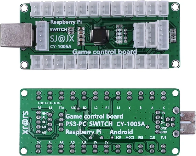 Alt view image 4 of 5 - USB Encoder Arcade Game Controller Board, LED Microswitch Buttons & Analog Joystick for Switch, PC, PS3, Retropie, Raspberry Pi