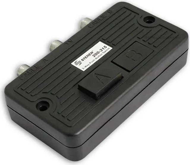 Alt view image 2 of 7 - STEREN Network Switch - Coax Splitter 2 Way - Antenna Splitter - Manual Transfer Switch - Coax Cable Splitter 2 Way - Coaxial Cable Adapter for TV - 2 Way Coax AB Switch for TV - 1 Pack 200-315