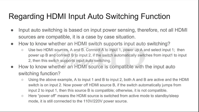 Alt view image 4 of 5 - HDMI Switch 5 Port 5x1 HDMI 2.0 4K@60Hz Switcher Automatic Selector Box 18Gbps 4:4:4 2160P HDCP 2.2 HDR Vision Atmos IR Remote Control HDCP 2.2 U9 ViewHD Model UHD5X1B