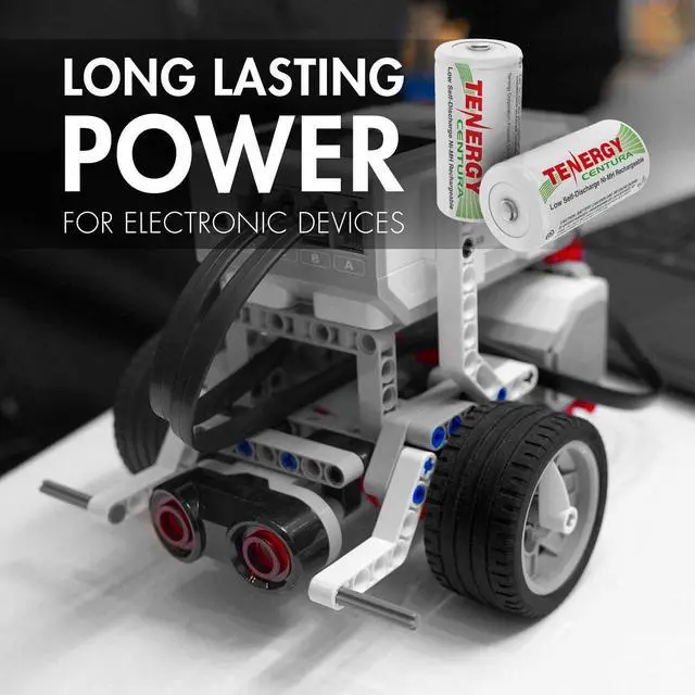 Alt view image 5 of 6 - Tenergy Centura 1.2V NiMH Rechargeable D Battery, 8000mAh Low Self Discharge D Cell Batteries, Pre-Charged D Size Battery, 4 Pack, UL Certified