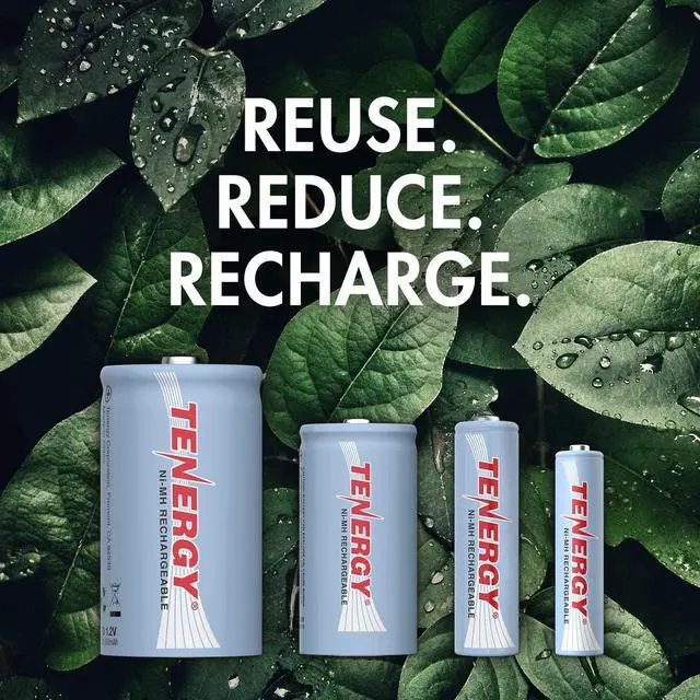 Alt view image 2 of 7 - AA AAA C and D Battery, 1.2V Rechargeable NiMH Batteries Combo, 8-Pack 2500mAh AA Cells, 8-Pack 1000mAh AAA Cells, 4-Pack 5000mAh C Cells and 4-Pack 10000mAh D Cell Batteries