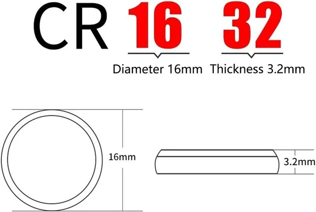 Alt view image 3 of 4 - SKOANBE 100PCS 3V CR1632 Lithium Button Coin Cell 1632 Battery
