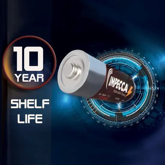 Alt view image 4 of 7 - Impecca AA and AAA Batteries Combo Pack (100 Pack) High-Performance Alkaline Battery, AA 60 Count AAA 40 Count, Leak-Resistant, and Long-Lasting Technology