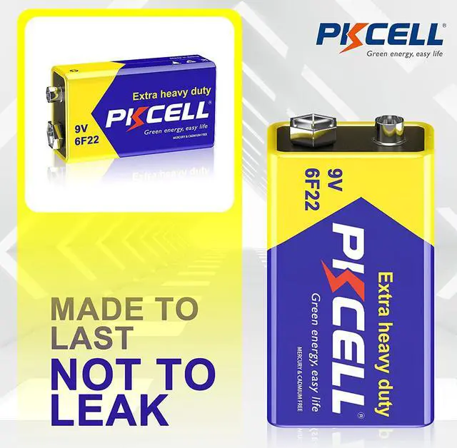 Alt view image 5 of 7 - 9V 6F22 Batteries High-Power Batteries Long Battery Life 9 Volt Carbon Batteries 3 Years Shelf Life, Leak-Proof 9V Batteries Suitable for Smoke Detectors and Other Electronic Products (24-Counts)