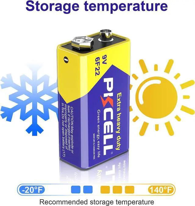 Alt view image 6 of 7 - 9V 6F22 Batteries High-Power Batteries Long Battery Life 9 Volt Carbon Batteries 3 Years Shelf Life, Leak-Proof 9V Batteries Suitable for Smoke Detectors and Other Electronic Products (24-Counts)