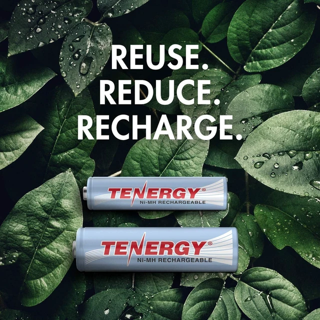 Alt view image 2 of 7 - Tenergy High Drain AA and AAA Battery, 1.2V Rechargeable NiMH Batteries Combo, 12 Pack 2500mAh AA Cells and 12 Pack 1000mAH AAA Cell Batteries