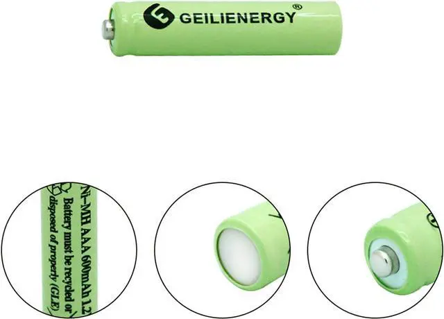 Alt view image 4 of 7 - Solar Light Batteries AAA Triple A NiMH 600mAh 1.2V Rechargeable for Garden Solar Lights Remotes Mice(20Pcs)