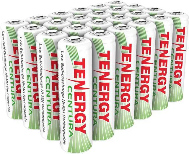Main image of Tenergy AA Rechargeable NIMH Battery 2000mAh Pre-Charged Household Battery Low Self Discharge High Performance AA Battery Pack for Remote Controller/Toys/Flashlight/Mice, 24 Pack