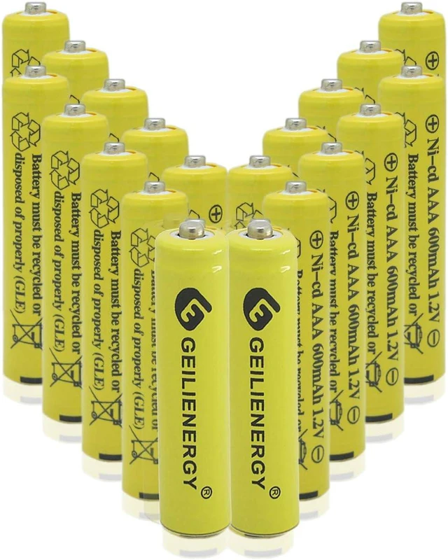 Main image of NiCd AAA 1.2V 600mAh Triple A Rechargeable Batteries for Solar Light Solar Lamp Garden Light(20 PCS)