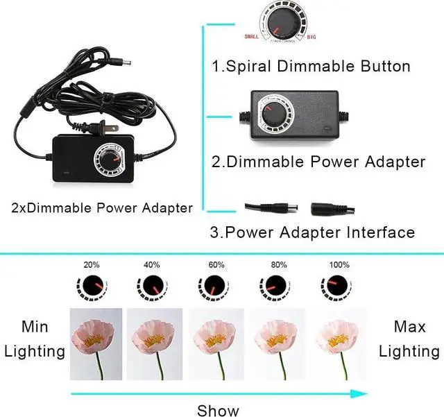 Alt view image 3 of 7 - Photo Light Box Large Kit 27x27inch/70x70cm Dimmable Photo Studio Professional Cube Shooting Tent Box with 96x2 LED Lights Strips 3xPVC Backgrounds for Jewelry Product Photography (6000lm,CRI:95+)