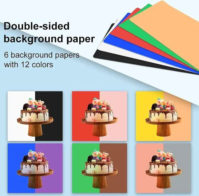 Alt view image 3 of 7 - Photo Studio Box, PULUZ 40cm Folding Lightbox LED Ring Light Portable Photo Studio Photography Shooting Tent Box Kit 12 Colors Backdrops USB Light Box for Phones DSLR Camera 16 x 16 inch