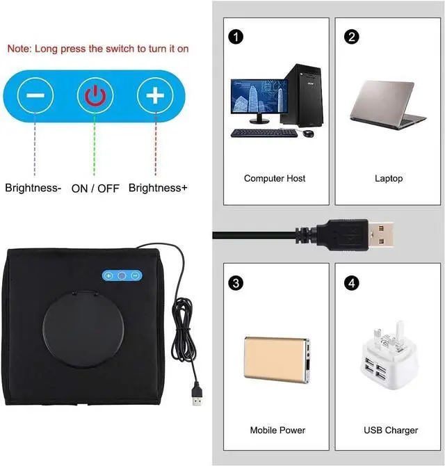 Alt view image 3 of 7 - Foldable Photo Box Portable Studio Kit 12 Background Colors LED Dimmable Photography Light Box 25 cm Photo Props Equipment