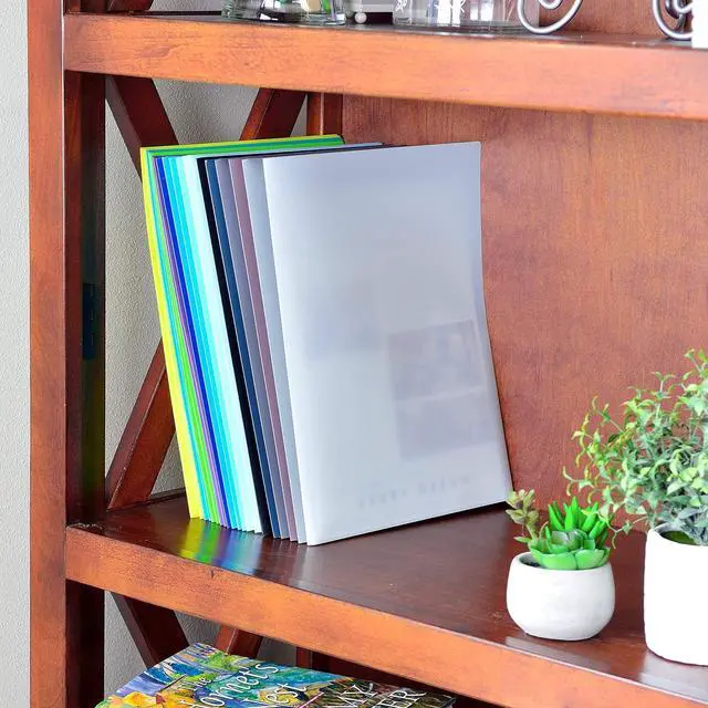 Alt view image 6 of 6 - 12 Pack Heavy Duty Plastic Two Pocket Folders Heavy Duty Plastic 2 Pocket Folder Urban Colors