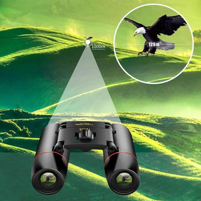 Alt view image 6 of 8 - POLDR 12X25 Small Pocket Binoculars Compact Adults,Mini Kids Binoculars Boys for Bird Watching,Concert Theater Opera