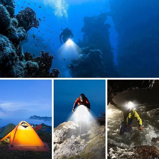 Alt view image 7 of 7 - Underwater Lights Dive Light 84 LED High Power Dimmable Waterproof LED Video Light Waterproof 164ft(50m) for Gopro Canon Nikon Pentax Panasonic Sony Samsung SLR Cameras Black