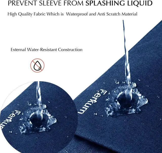 Alt view image 4 of 7 - Ferkurn 14 inch Laptop Case Sleeve Compatible with 2021 MacBook Pro A2442 M1 /HP Chromebook x360 Pavilion Stream/Dell Inspiron 14/ Acer ASUS ThinkPad Chromebook 3 Ideapad Samsung Chromebook Go