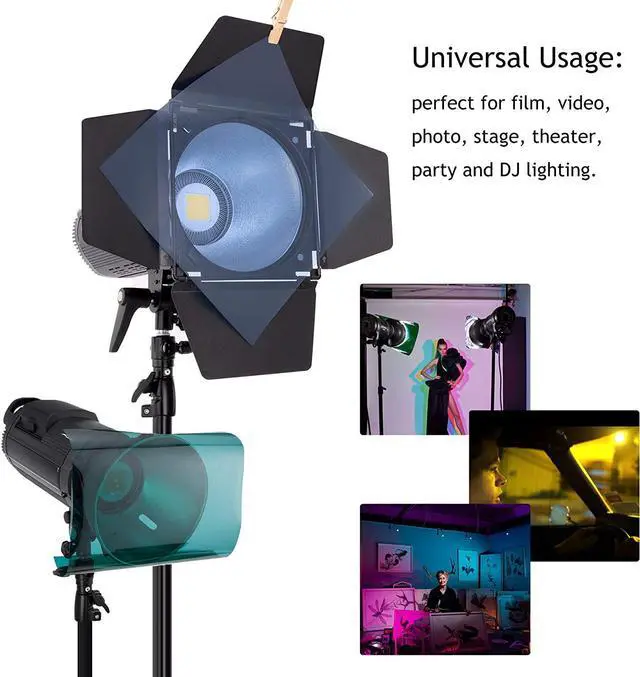 Alt view image 3 of 7 - Selens 20pcs Color Gel Filter for Lighting Effect, 10x10 Inches Photography Color Correction Kit for Photo Video Studio, 20 Assorted Colors, Lighting Filters Transparent Color Sheet Filter Sheet Gels