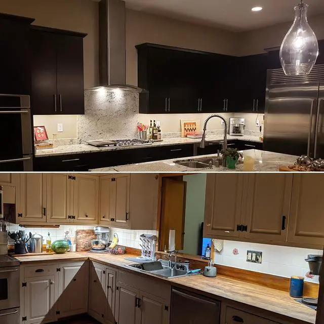 Alt view image 5 of 7 - Under Cabinet Lights Plug in 6 pcs 12 Inches LED Light Strip Bars. Super Bright Dimmable Linkable for Kitchen Counter Above Cabinets Shelf Workbench Desk Closet Lighting. Daylight 5000K