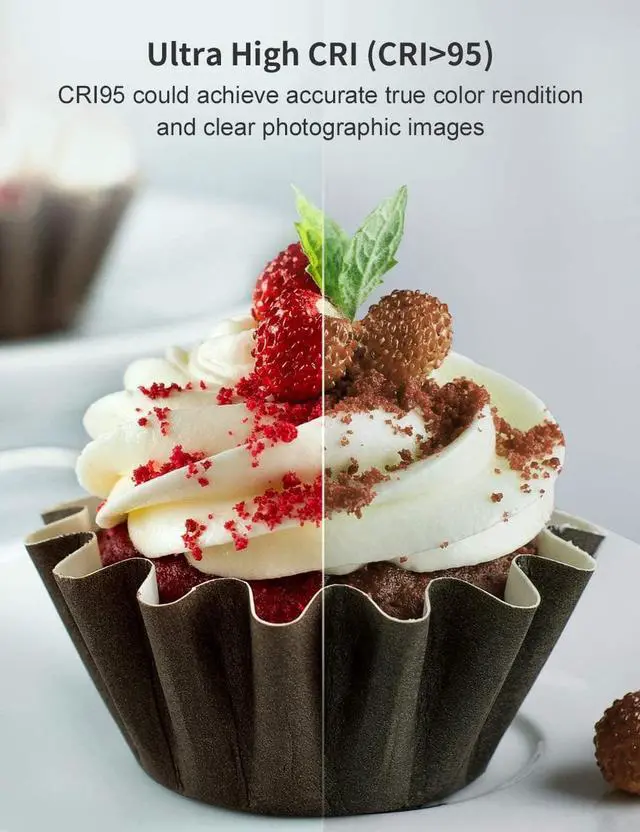 Alt view image 5 of 7 - RALENO 2 Packs LED Video Light and 75inches Stand Lighting Kit, CRI 95+ Photography Lighting with 8000mAh Built-in Battery & LCD Display, Studio Lights for TikTok, YouTube, Live Streaming, Videography