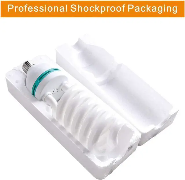 Alt view image 7 of 7 - 2 x 85W Light Bulb 5500K CFL Daylight Spiral Softbox Bulb in E27 Socket for Photography Photo Video Studio Lighting