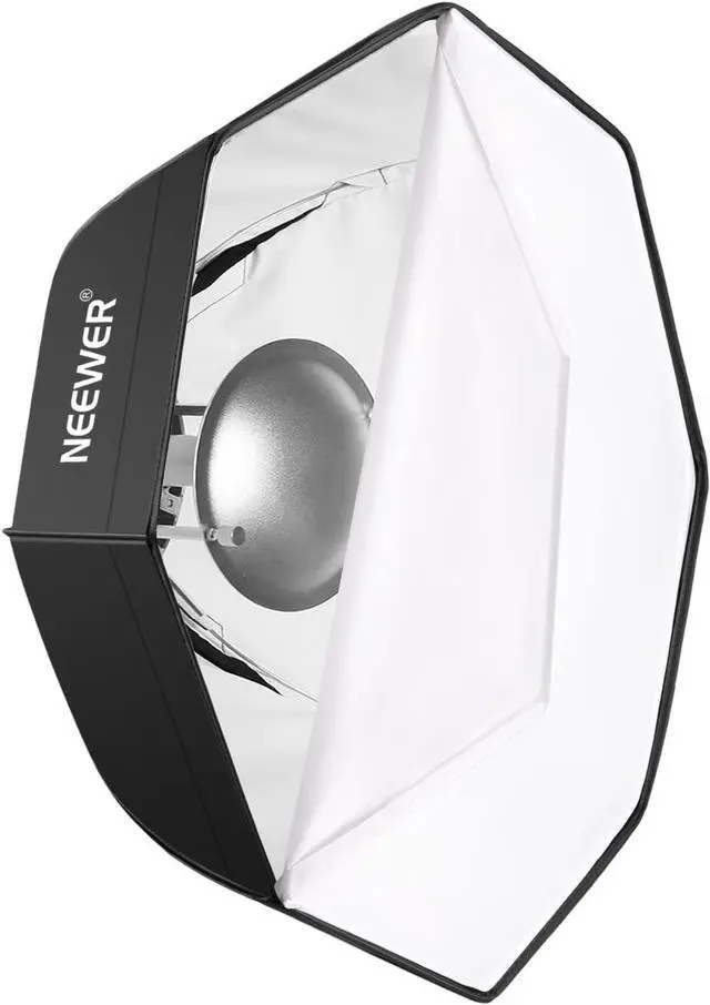 Main image of Neewer Photo Studio 24 inches/60 Centimeters Beauty Dish and Octagonal Softbox Combination with Bowens Speedring for Bowens,Perfect for Portrait,Product Photography and Video Shooting