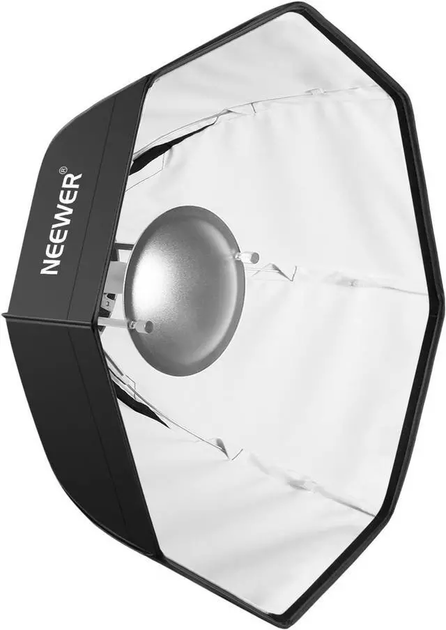 Alt view image 3 of 7 - Neewer Photo Studio 24 inches/60 Centimeters Beauty Dish and Octagonal Softbox Combination with Bowens Speedring for Bowens,Perfect for Portrait,Product Photography and Video Shooting