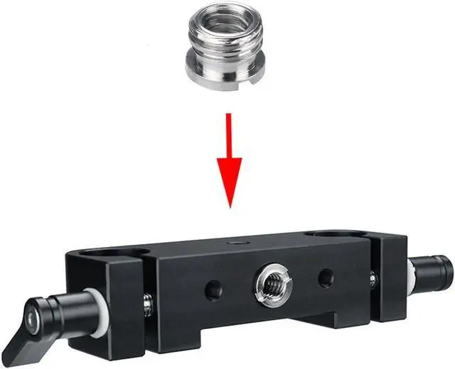 Alt view image 4 of 7 - Camera 1/4"-20 to 3/8"-16 Reducer Bushing Convert Screw Adapter for Monopod, Tripod, Ballhead, Stand and Video Light DSLR SLR (10 Pack)