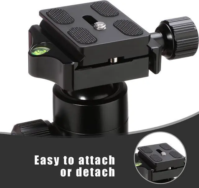 Alt view image 6 of 7 - Frienda Quick Release Plate Tripod 1/4-20 DSLR,Pu50,Black | Tripod Mount Plate, Camera Tripod Mount for DSLR Camera Tripod Ball Head , Metal, 1.9 x 1.5 x 0.4 Inch