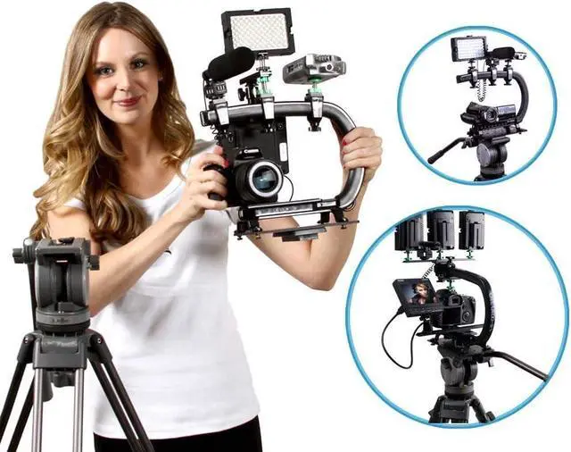 Alt view image 4 of 7 - Scorpion EX Photo Video Cheese Plate / Tripod Mount with (21) ¼-20 and (9) 3/8"-16 Threaded Holes Heavy Duty Aluminum Anodized Flat Black