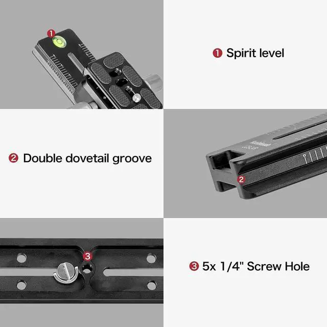 Alt view image 7 of 7 - 240mm Quick Release Plate Arca Swiss Compatible