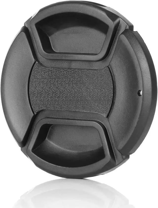 Alt view image 2 of 5 - ChromLives 58mm Lens Cap with Lens Cap Leash Hole Bundle Compatible with Nikon Canon DSLR Cameras (58mm)- 4 Pack