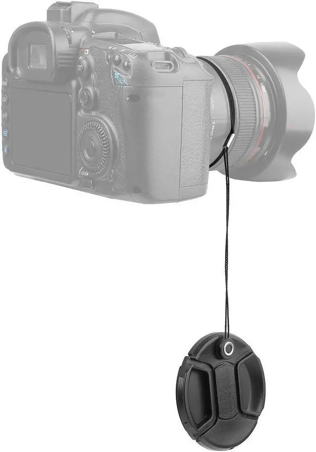 Alt view image 4 of 6 - ChromLives 5 Pack Lens Cap Leash Lens Cap Keeper Holder with Microfiber Cleaning Cloth,Prevent Lens Cap Lost Compatible with DSLR SLR Camera Canon/Nikon/Sony/Panasonic/Fujifilm Camera and More