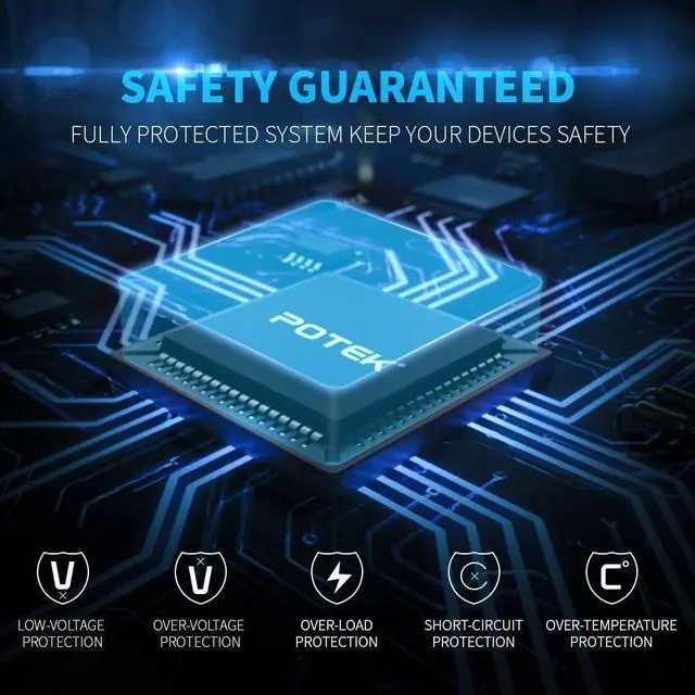 Alt view image 5 of 7 - 750W Power Inverter 12V DC to 110V AC Car Adapter with Two USB and AC Charging Ports for Laptop,Tablet, Smartphone,Camera and More